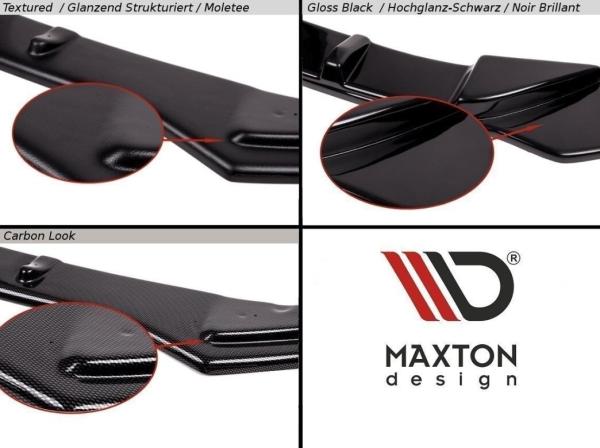 Maxton Design Heck Ansatz Flaps Diffusor für CHEVROLET CAMARO V SS - EU, US VERSION (vor Facelift) Carbon Look