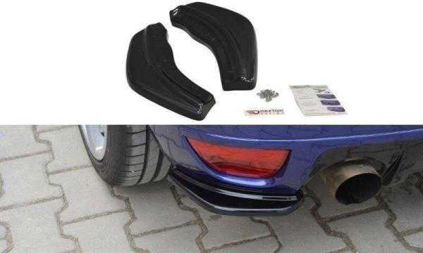 Maxton Design Heck Ansatz Flaps Diffusor für Ford Focus RS Mk1 schwarz Hochglanz