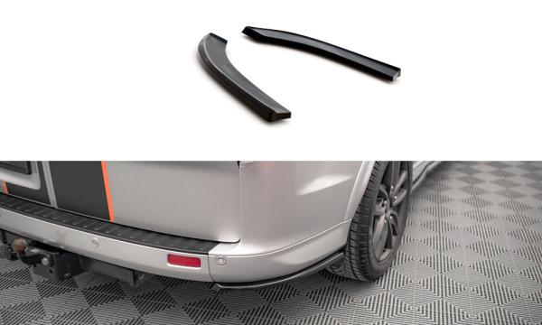 Maxton Design Heck Ansatz Flaps Diffusor für Ford Transit Custom ST-Line Mk1 Facelift schwarz Hochglanz