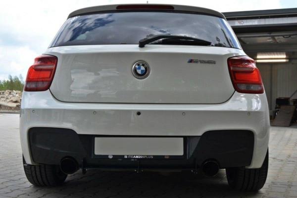 Maxton Design  Diffusor Heck Ansatz für Heckschürze für & Heck Ansatz Flaps Diffusor für BMW 1er F20/F21 M-POWER (vor Facelift)