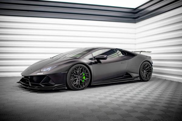 Maxton Design Seitenschweller Ansatz für Lamborghini Huracan EVO schwarz Hochglanz