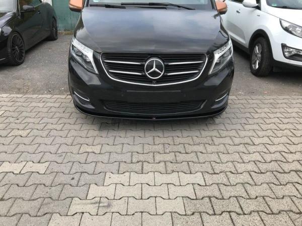 Maxton Design Front Ansatz V.1 für Mercedes-Benz V-Klasse W447 schwarz Hochglanz