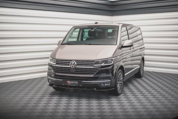 Maxton Design Front Ansatz V.1 für VW T6.1 schwarz Hochglanz