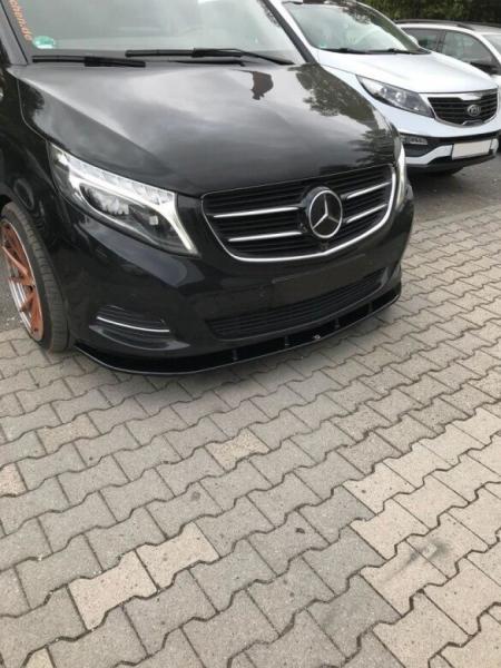 Maxton Design Front Ansatz V.2 für Mercedes-Benz V-Klasse W447 schwarz Hochglanz