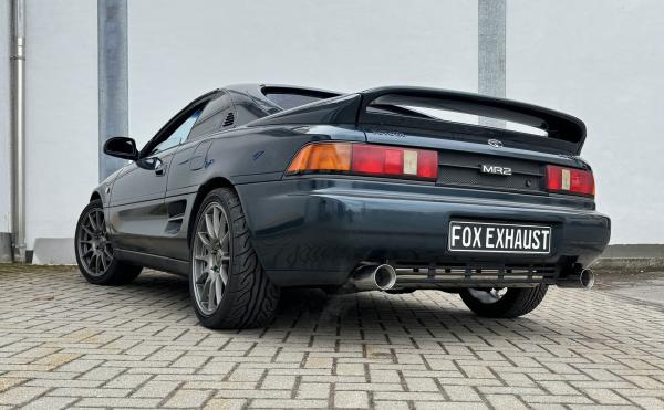 Fox Endschalldämpfer für Toyota MR2 Typ W2 – Ausgang rechts/links – 1x90 mm (Typ 25)