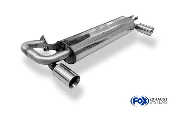 Fox Endschalldämpfer für Toyota MR2 Typ W2 – Ausgang rechts/links – 1x90 mm (Typ 25)