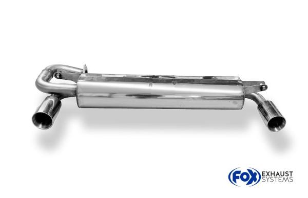 Fox Endschalldämpfer für Toyota MR2 Typ W2 – Ausgang rechts/links – 1x90 mm (Typ 25)