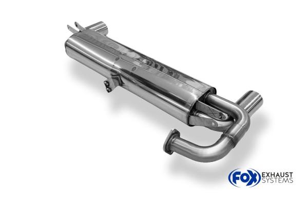 Fox Endschalldämpfer für Toyota MR2 Typ W2 – Ausgang rechts/links – 1x90 mm (Typ 25)