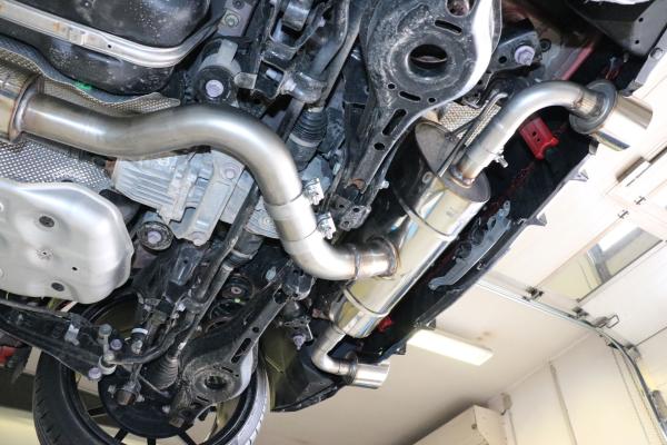 Fox Endschalldämpfer quer 1x100 Typ 25 rechts/links für Toyota Yaris GR P21 (ab 2020) – Edelstahl, Rohr 70 mm, EG-Gutachten