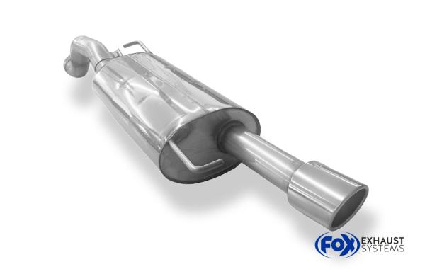 Fox Endschalldämpfer für VW Golf IV Jubi-Stoßstange – 1x90 mm (Typ 16)