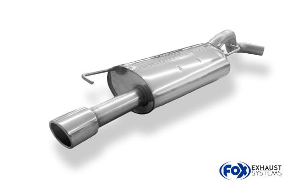 Fox Endschalldämpfer für VW Golf IV Jubi-Stoßstange – 1x90 mm (Typ 16)