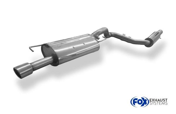 Fox Endschalldämpfer für VW Golf IV Jubi-Stoßstange – 1x90 mm (Typ 16)
