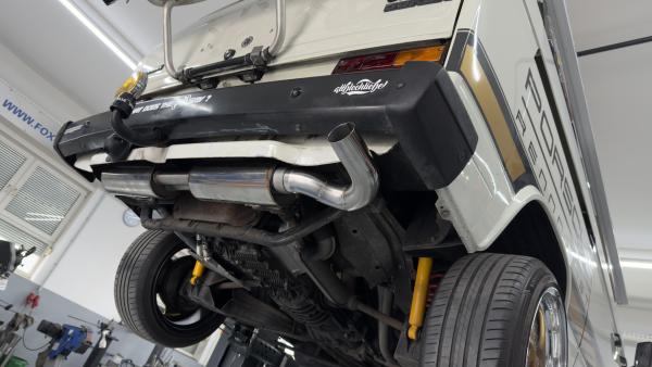 Fox passend für VW Bus T3 Endschalldämpfer - 1x63 scharfkantig VW136005-004