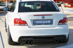 Rieger Heckeinsatz für BMW 1er E82, E88 (182/1C) ABS schwarz matt (Lackierung erforderlich) Y 00035039