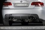 Rieger Heckeinsatz für BMW 3er E92/E93 (09/2006–) mit M-Technik – nur für 335i/340i – ABS schwarz matt (unlackiert), inkl. Gutachten