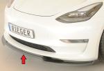 Rieger Spoilerschwert für originale Frontschürze für Tesla Model 3 (06/2018–09/2023, alle Modelle inkl. Performance) – ABS, inkl. ABE
