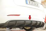 Rieger Heckeinsatz für originale Heckschürze für Tesla Model 3 (06/2018–09/2023, alle Modelle inkl. Performance, ohne Anhängekupplung) – ABS, inkl. Gutachten