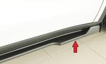 Rieger Seitenschwelleransatz rechts für originale Seitenschweller für Tesla Model Y (ab 03/2020, alle Modelle inkl. Performance) – ABS schwarz-matt (Finish), inkl. Gutachten