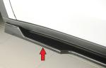 Rieger Seitenschwelleransatz links für originale Seitenschweller für Tesla Model Y (ab 03/2020, alle Modelle inkl. Performance) – ABS schwarz glänzend, inkl. Gutachten