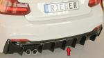 Rieger Heckeinsatz für BMW 2er F22/ F23 (1C) Glossy schwarz glänzend Y 00088426