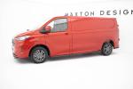 Maxton Design Seitenschweller Ansatz für Ford Transit Custom L2 / Tourneo Custom L2 Mk2 schwarz Hochglanz