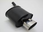 Novus Sportendschalldämpfer Gruppe N für Mercedes Benz SLK R170 (1996–2004) – 135x75 mm Edelstahl-Endrohr scharfkantig, EG-Betriebserlaubnis