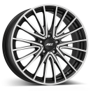 AEZ Alufelge Berlin dark black/polished 7.5x18 ET53 5x112 Nabe 66.6mm KBA 54022