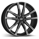 AEZ Alufelge Montreal dark black/polished 8x20 ET50.5 5x108 Nabe 63.4mm KBA 54330