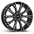AEZ Alufelge Toronto dark black/polished 9.5x21 ET43 5x112 Nabe 66.6mm KBA 55717