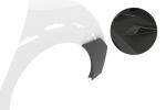 CSR Side Blades / Side Spats mit ABE für Opel Asta L BL005-M Carbon Look matt strukturiert (keine Lackierung erforderlich)