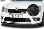 CSR Frontspoiler | Cup-Spoilerlippe mit ABE für Skoda Octavia II (1Z) RS CSL001-G Glossy schwarz Hochglanz (keine Lackierung erforderlich)