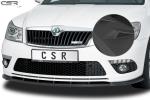 CSR Frontspoiler | Cup-Spoilerlippe mit ABE für Skoda Octavia II (1Z) RS CSL001-L schwarz matt (Lackierung erforderlich)