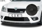CSR Frontspoiler | Cup-Spoilerlippe mit ABE für Skoda Octavia II (1Z) RS CSL001-M Carbon Look matt strukturiert (keine Lackierung erforderlich)