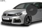 CSR Frontspoiler | Cup-Spoilerlippe mit ABE für VW Golf 6 R CSL002-S schwarz matt strukturiert (keine Lackierung erforderlich)