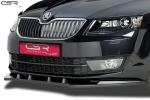CSR Frontspoiler | Cup-Spoilerlippe mit ABE für Skoda Octavia 3 Typ 5E CSL134-S schwarz matt strukturiert (keine Lackierung erforderlich)