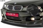 CSR Frontspoiler | Cup-Spoilerlippe mit ABE für BMW 3er E46 CSL185-G Glossy schwarz glänzend (keine Lackierung erforderlich)