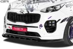 CSR Frontspoiler | Cup-Spoilerlippe mit ABE für Kia Sportage QL CSL200-G Glossy schwarz glänzend (keine Lackierung erforderlich)