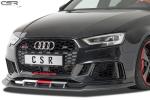 CSR Frontspoiler | Cup-Spoilerlippe mit ABE für Audi RS3 8V CSL322-S schwarz matt strukturiert (keine Lackierung erforderlich)