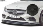 CSR Frontspoiler | Cup-Spoilerlippe mit ABE für Mercedes-Benz C43 AMG 205 CSL323-M Carbon Look matt strukturiert (keine Lackierung erforderlich)