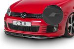 CSR Frontspoiler | Cup-Spoilerlippe mit ABE für VW Golf 6 GTI/GTD CSL339-S Strukturiert schwarz matt (keine Lackierung erforderlich)