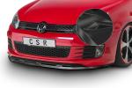 CSR Frontspoiler | Cup-Spoilerlippe mit ABE für VW Golf 6 GTI / GTD CSL339-C Carbon Look Hochglanz (keine Lackierung erforderlich)