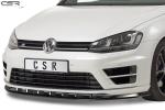 CSR Frontspoiler | Cup-Spoilerlippe mit ABE für VW Golf 7 R CSL340-G Glossy schwarz glänzend (keine Lackierung erforderlich)