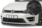 CSR Frontspoiler | Cup-Spoilerlippe mit ABE für VW Golf 7 R CSL340-C Carbon Look glänzend (keine Lackierung erforderlich)