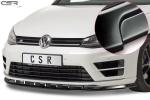 CSR Frontspoiler | Cup-Spoilerlippe mit ABE für VW Golf 7 R CSL340-L Lackierung erforderlich (schwarz matt)