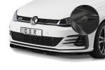 CSR Frontspoiler | Cup-Spoilerlippe mit ABE für VW Golf 7 GTI / GTD CSL345-C Carbon Look glänzend (keine Lackierung erforderlich)