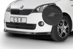 CSR Frontspoiler | Cup-Spoilerlippe mit ABE für Skoda Citigo CSL350-S Strukturiert schwarz matt (keine Lackierung erforderlich)