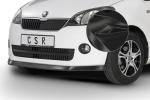 CSR Frontspoiler | Cup-Spoilerlippe mit ABE für Skoda Citigo CSL350-G Glossy schwarz glänzend (keine Lackierung erforderlich)