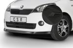 CSR Frontspoiler | Cup-Spoilerlippe mit ABE für Skoda Citigo CSL350-M Carbon Look matt strukturiert (keine Lackierung erforderlich)