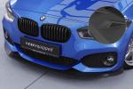 CSR Frontspoiler | Cup-Spoilerlippe mit ABE für BMW 1er F20/F21 M-Paket CSL356-L schwarz matt (Lackierung erforderlich)