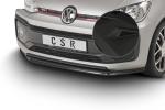 CSR Frontspoiler | Cup-Spoilerlippe mit ABE für VW up! GTI CSL357-M Carbon Look matt strukturiert (keine Lackierung erforderlich)